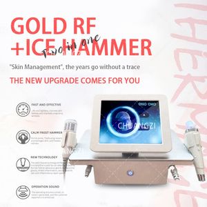 Hotest Gold RF Microcrystal Multi-kinetic Energy Beauty Instrument Face Wrikle Removal/Slimming Beauty Machinel