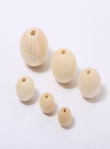 Sfera naturale Distanziatore rotondo Perlina di legno Perline di legno di colore naturale ecologico Piombo Perline di legno sfuse per la creazione di gioielli fai-da-te2575252