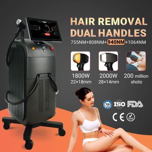 CE المعتمدة 808nm ديود ليزر الجليد ليزر إزالة الشعر غير مؤلم آلة الجلد تجديد شباب دائمة epilator 3 أطوال موجية