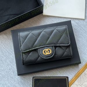 Najlepsza jakość klapy kluczowe portfele luksusowe projektantów mężczyzn i kobiety lekkie pakiet kart mody wielofunkcyjny prawdziwa skórzana klamra duża pojemność torebka monety z pudełkiem