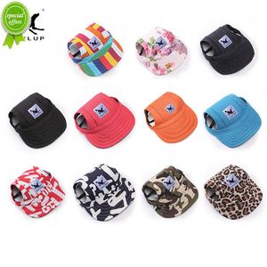 New cute Pet fashion solid color Dog Hat Baseball Cap Windproof Travel Sports Sun Hats for Puppy Large Pet Dog Outdoor Accessories