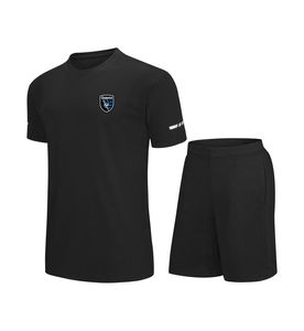 San Jose Earthquakes Men children leisure Tracksuits Jersey Fast-dry Short Sleeve suit Outdoor Sports shirt