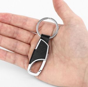 أزياء المجوهرات المعدنية مفاتيح Men's Leather Care Leather و Metal Sloy Men -key -keychain keychain