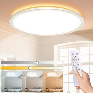 Plafoniere LED Lampada a sospensione Lampadario Rotondo Dimmerabile Telecomando Lampade per soggiorno Cucina domestica 24W 105lm