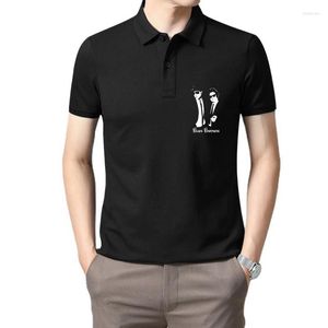 Herren-Poloshirts mit langen oder kurzen Ärmeln, schwarzes T-Shirt, Film, TV, Kino, Blues Brothers, Silhouette, T-Shirt, groß, groß