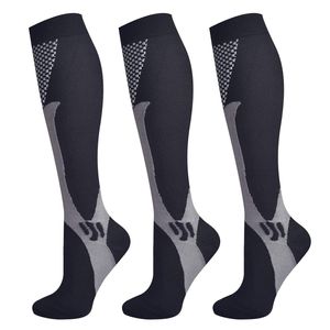 Sports Socks Brothock 3 Pairs Compression Socks for Women Men 20-30 mmHg Comfortable Athletic Nylon Nursing Stockings Sport Running 230526