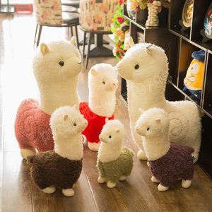 28-46 CENTIMETRI Kawaii Peluche Alpacasso Giocattoli Moda Animale Morbido Farcito Bambole Bella Alpaca Cuscini Compleanno Regalo di Natale per le Ragazze Del Bambino