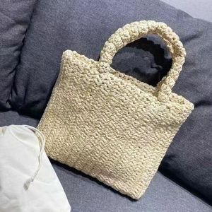 Designerska torba plażowa torba na ramię z rafii Fashion Straw book totes torby damskie torby luksusowa torebka Siatkowe torby oddechowe lady Zakupy Lato Mikrofibra Haftowana