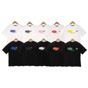 #88 Luxury Mens Designer T Shirt Black White Letter Printed Shirts Short Sleeve Fashion Brand Designer Top Tees Anti-Shrink Ten Colors European Size S-XL