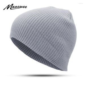 Berets Candy Color Women Hat Beanie Cap Pure Colour Winter Knitted Adult Casual Unisex Of Melon Peel Solid Keep Warm Elastic