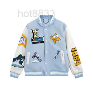 Herrjackor Designermode Varsity Animal Letter Giacca all'uncinetto Baseball Blommig Coppie da donna Herrkappa Storlek S-XL NMVW