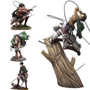 Funny Toys Attack on Titan Artfx J Levi Mikasa Ackerman Erneuerungspaket Ver.PVC Actionfigur Anime Figur GK Modell Spielzeug Puppe G höchste Version.