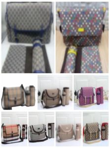 Diaper Bags baby designer mens Zipper backpack Mummy Multifunction Messenger Diapers Bag 3pcs set Print Leather Canvas Functional9022081