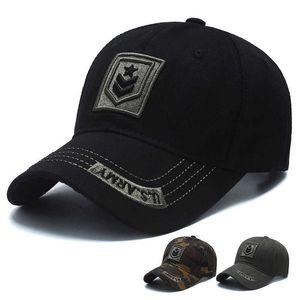 Snapbacks wiosna i lato kamuflaż męski baseball ochrona UV Słońce Sunshade Outdoor Wojen Wojska czapka sportowa haftowany kaczka G230529