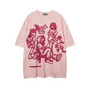 女性用TシャツY2KヒップホップレターTシャツ友達印刷