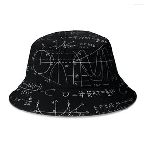 Berets Math Science Code Code Geek Linux Bucket Hat для женщин -мужчин Студенты складываемые шляпы Bob Fisherman Panama Cap Streetwear