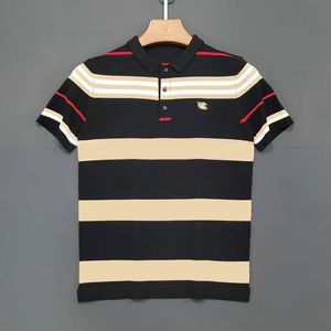 Summer Mens Polos Designer T Shirts Krótkie polo Tops z pasiastymi tshirts wysokiej jakości Streewears krótkie rękawy M-5xl