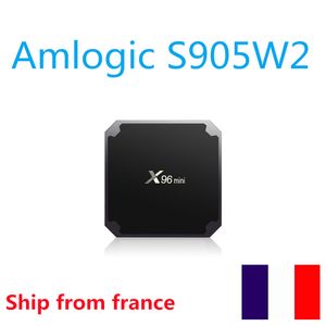 Navio do armazém da França x96 Mini S905W2 Android 11 Smart TV Box 1G8G 2.4G5G Dual WiFi AV1 4K HD Set Top Box