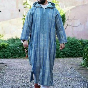 Roupas étnicas islã homens muçulmanos solto jubba thobe abaya homme musulman caftan manto islâmico Paquistão Arábia Djellaba Moda Dress 2023