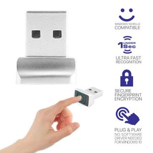 Gadgets Smart ID USB -fingeravtrycksläsare för Windows 10 32/64 BIT Lösenordsfri inloggning/inloggningslås/lås upp för PC -bärbara fingeravtrycksläsare