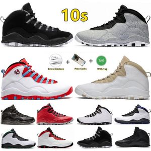 10 10s Herr Basketskor Cement Grå Orlando Svart Vit Chicago Over Broadway Huarache Lätt Westbrook Herr Sneakers Sport Sneakers Sneaker