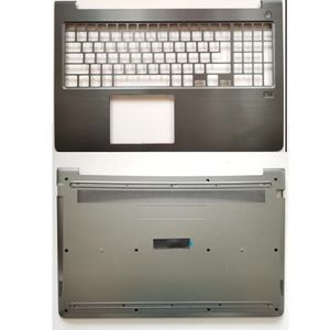 Molduras para laptop, capa superior para base de descanso para as mãos/capa inferior para dell vostro 15 5568 v5568 p62f