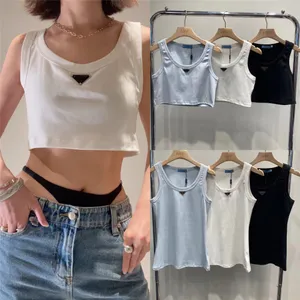 designertopp linne crop top designerkläder dam t-shirt damkläder Broderi Ruched Ruffle Row Knapp Spetstryck Strassväst Yoga T-shirts Skira paljetter A1