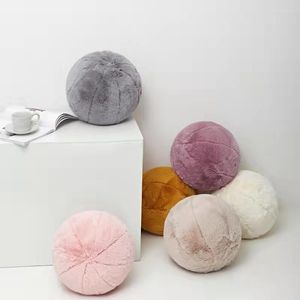 Pillow Imitation Plush Ball Shaped Stuffed Cusion For Sofa Seat Decorative Soft Home Waist Rest