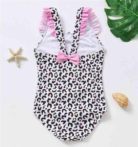 New 2022 Girls Swimwear 29Year Toddler Baby Girls Swimsuit High quality Children Swimwear Leopard print Kids Bathing suitST245273711510