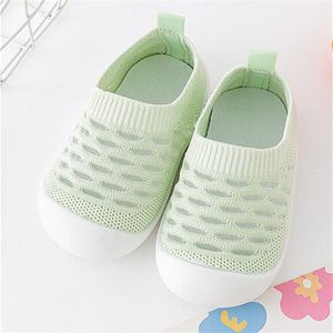 Summer thin mesh children's indoor anti-skid shoes soft and comfortable baby First walking shoes