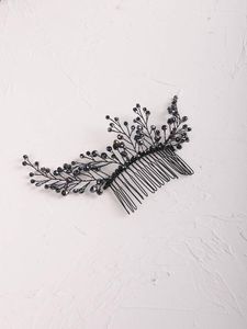 Headpieces Crystal Flower Bridal Hair Combs Bröllopstillbehör Brud Huvudbonnad Brudtärsmycken Party Prom Tiaras