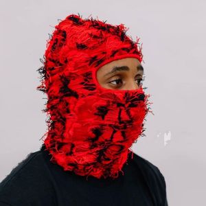 BeanieSkull Caps Designer Ski Mask Storm Knitted Distressed Camo Balaclava Custom Grassy 230529