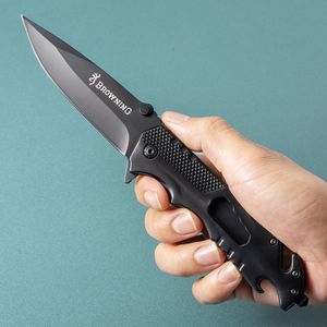 Folding Knife rostfritt stål utomhus fällkniv Hög hårdhet Portable Knifing Camping Survival Multifunktionell knivfri frakt