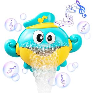 Bebek Banyo Toys Bubble Machine Yengeçler Kurbağa Müzik Çocuk Bathtoy Küvet Sabun Otomatik Kabarcık Maker Bebek Banyo Oyuncak 1 2 3 Yıl