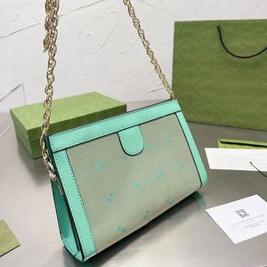 Clutch Clip Bag Moda Designer Bags Metal Hardware Chain Handbags Feminino Crossbody Purse Lona Couro Clássico Letra Bolsa de Fivela Magnética Carteiras de Bolso para Telefone