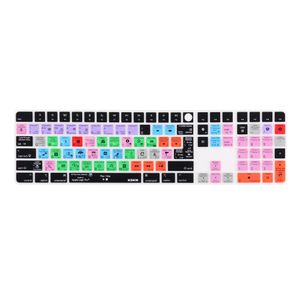 Covers XSKN Logic Pro Silicone Keyboard Cover Skin for 2021 24" iMac M1 Chip Magic Keyboard with Touch ID and Numeric Keypad A2520