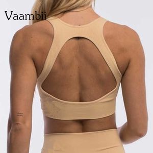 BRAS bezproblemowy stanik bez kości bez kości żeńskie bielizny damskie zbiorniki zbiornikowe jogging stanik bra crop top sportowe topy j230529