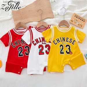 Rompers Zafille 2023 Sport Style Baby Boys Comply Clootball Assion for Boys Summer Medborns phemsuit patchwork kids stodler costume t230529