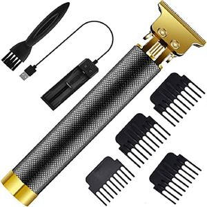 Elektriska rakare T9 Pro Cordless Electric Hair Cutting Machine USB Laddningsbart hårklippare för män Barber Trimmer Beard Shaver Grooming Kits 230626