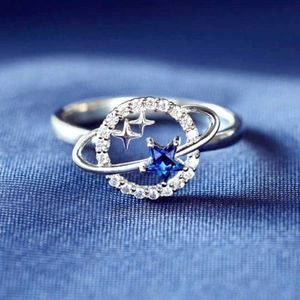 Band Rings Fashion Rings Fantasy Double Star Surrounding Star Rings Star Rings Ladies Girl Friendship Jewelry AA230529