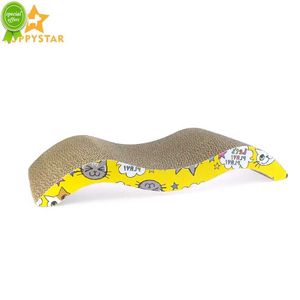 New Corrugated Paper Cat Scratcher For Kitten Scratching For Cats Catnip Cat Scratcher Scratch Pad Mat Cat Games Pet Products LY0003