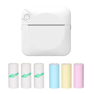 Skrivare Portable Mini Bluetooth Mobie Printer Pocket Wireless Thermal Printer Simple Operation Support Photo Notes Text Memo Printing