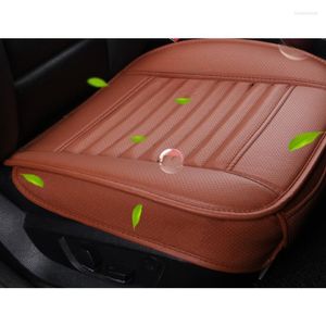 Capas de assento de carro protetor de cobertura de couro PU 1 Tapo de almofada de tamanho universal para acessórios de van de caminhão interior de automóveis