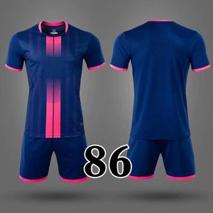 2023 T-shirt przez koszulkę piłkarską dla stałych kolorów Kobiety moda na świeżym powietrzu Sports Running Gym Szybkie koszulki 086