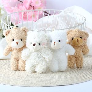 11 cm de pelúcia de ursinho de pelúcia brinquedos brinquedos kawaii desenho animado urso de urso de pelúcia bola pendente animal fofo de pelúcia Chavedia infantil de Natalgift