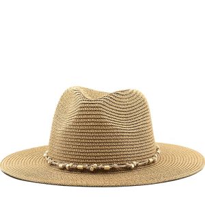 여름 태양 보호 모자 여성 남자 재즈 탑 모자 여자 남자 간단한 밀짚 모자 해변 휴가 그늘 모자 Sunhat Sunhats 2023