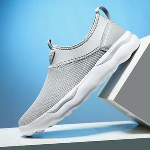 Sole Soft Walking Running Shoes Men Summer Ultra-light Slip-male Loafers Sneakers White Grey Unisex Women Outdoor Shoes255