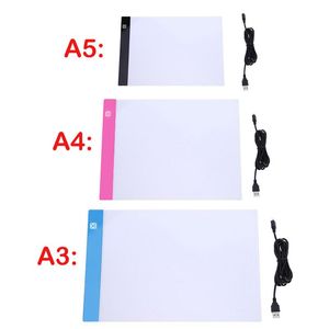 Tabletki A3/A4/A5 Trzy poziomie ściemniacza LED Light Light podkładka kreślarska Podkładka Śledzenie oświetlenia Ochrona wzroku łatwiej dla malowania diamentowego