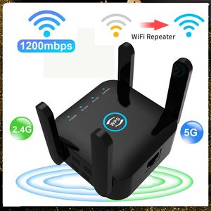 ルーターAC1200 wifiリピーター5GHzワイヤレスリピータールwifiルーターwifiブースター2.4g wifi長距離エクステンダー5g wifi信号増幅器