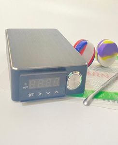 Mini portátil E nail Enail Kit Electric Dab Nail Pen Rig Caja de cera con 16MM 20mm Cuarzo Titanio Calentador de bobina sin hogar ENail9399790